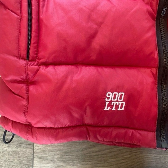 The North Face Summit Series 900 Fill Men's Small Down Puffer Vest Red Black - Picture 3 of 9